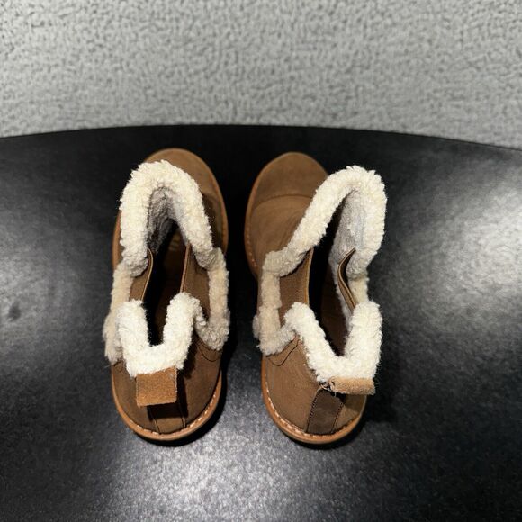 Sam Edelman Tan Ankle Boots with Cream Accents - Picture 7 of 8